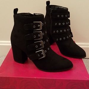 Black ankle boots
